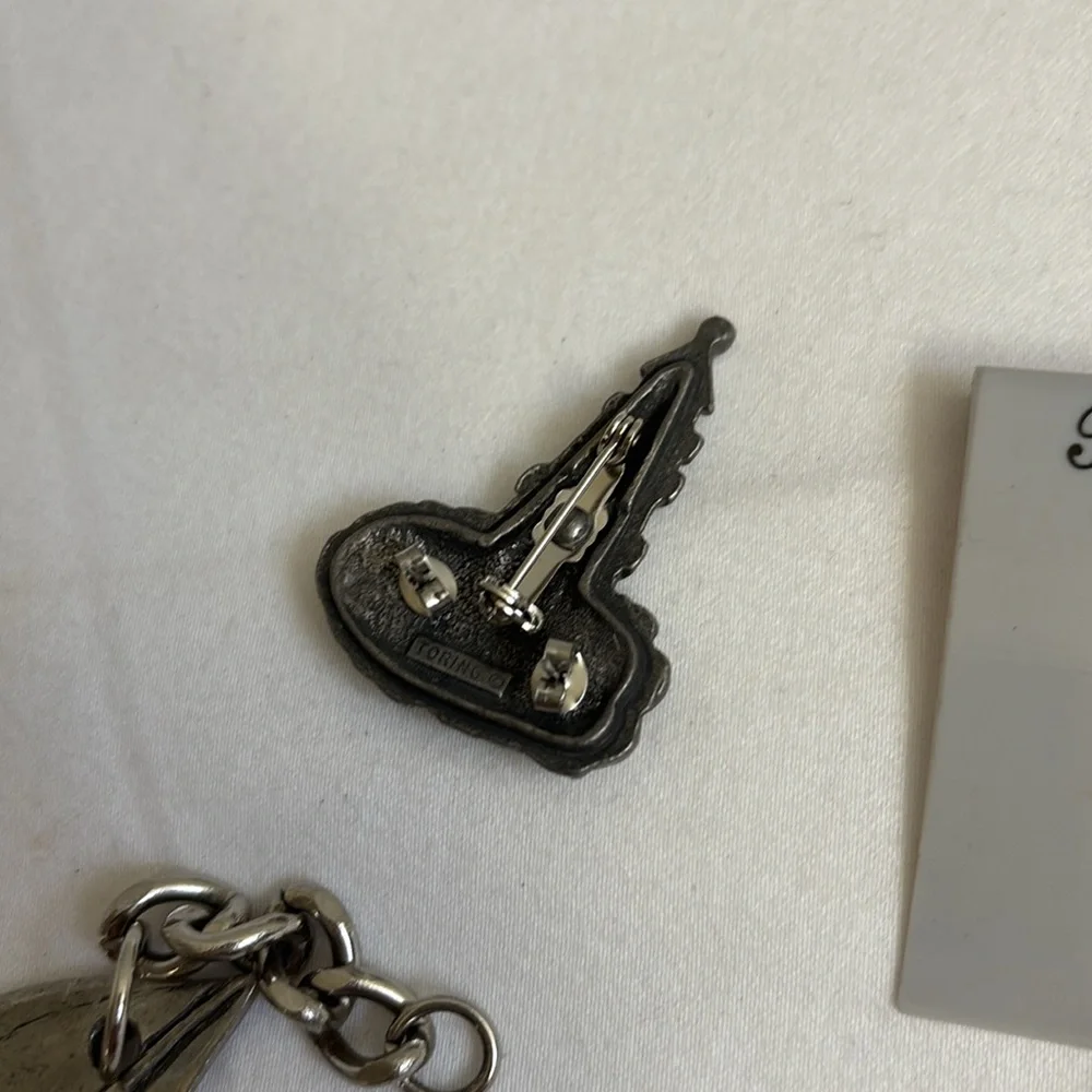 Vintage 1980s lot of signed pewter figures and pins - Picture 8 of 10